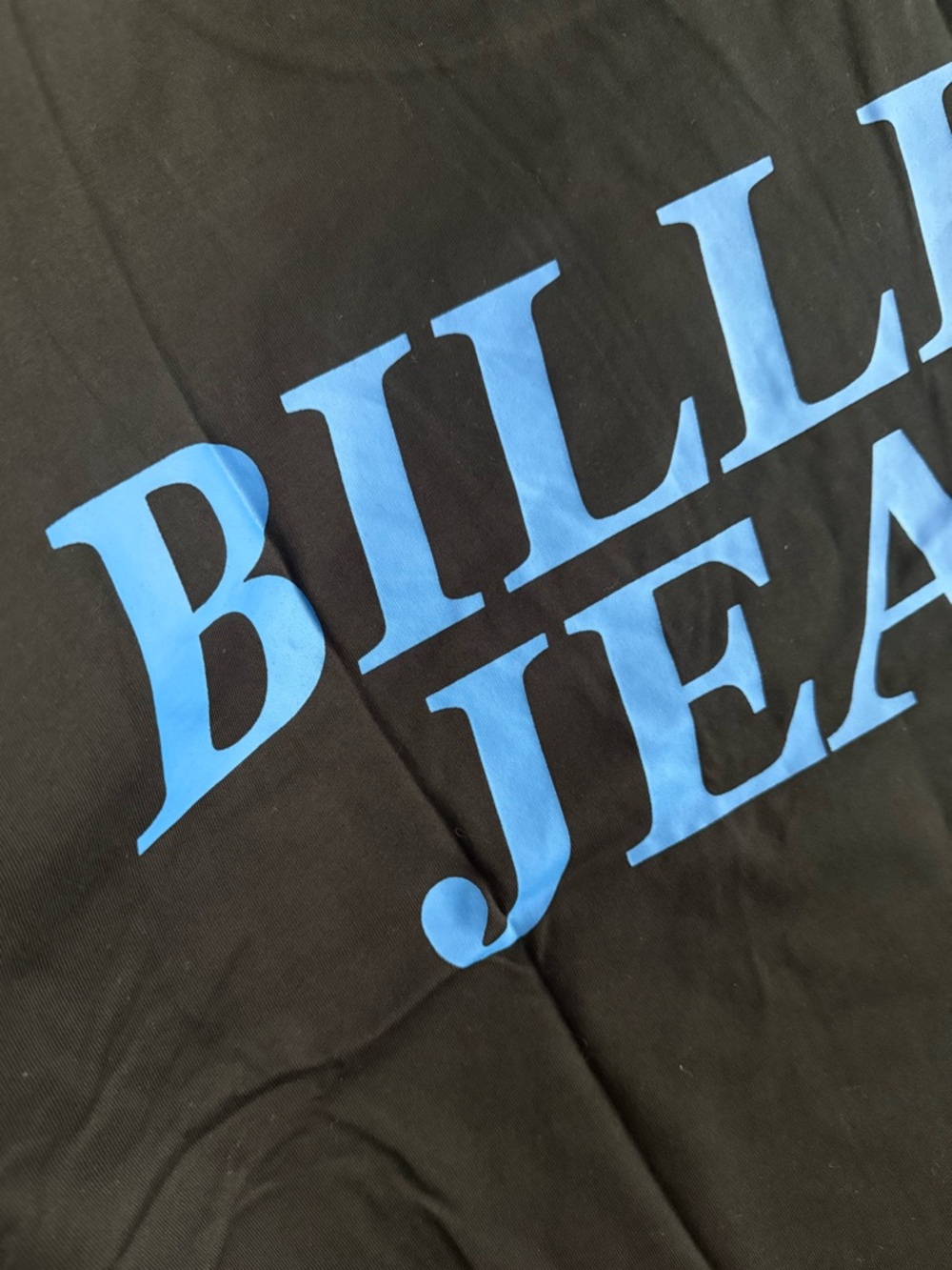 Men’s Graphic T-Shirt, Billie Jean, Black, Size XL, New